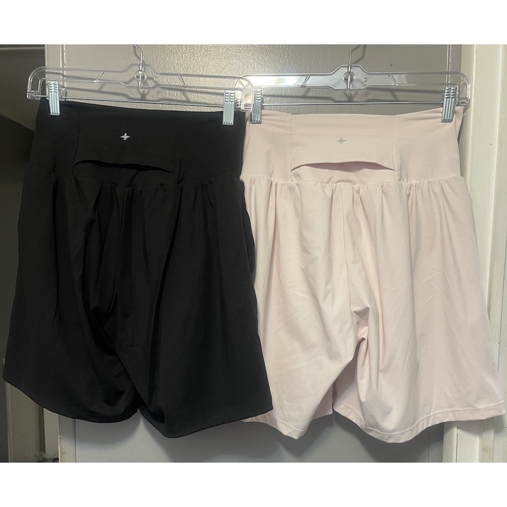 Halara Softly Zero Airy Shorts women's  Medium  Lot Of 2 NWT Pink And Black - Picture 2 of 5